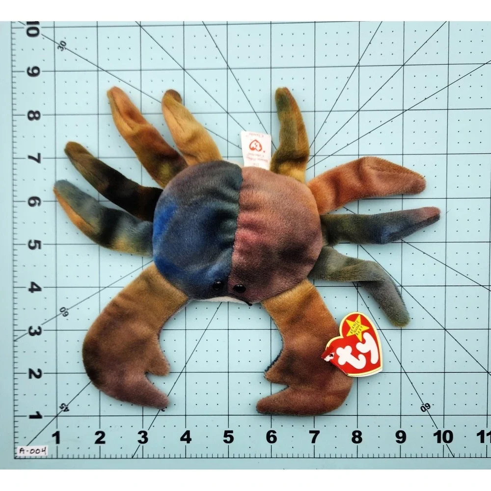 TY Beanie Baby - CLAUDE the Crab (7.5‎ inch)